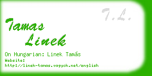 tamas linek business card